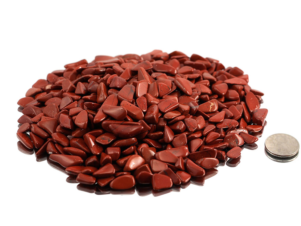 Red Jasper mini Tumbled Stones - 1 lb Red Jasper mini Tumbled Stones - 1 lb