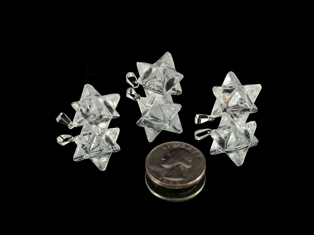 Merkabah (Star) Quartz Pendant - 1 pc Merkabah (Star) Quartz Pendant - 1 pc