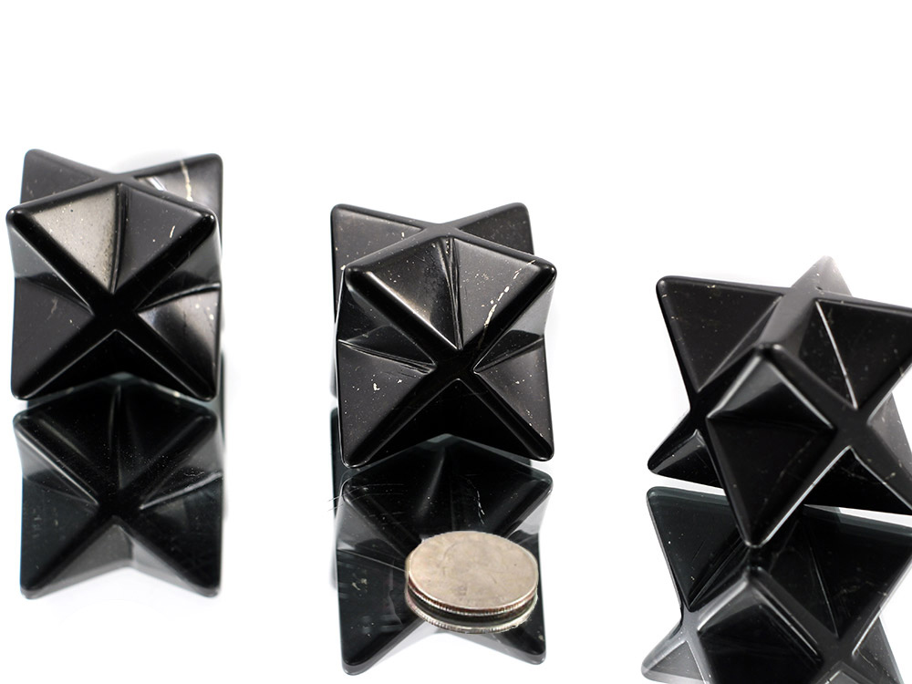 Shungite Merkabah - 1 1/2 in - 1 pc Shungite Merkabah - 1 1/2 in - 1 pc