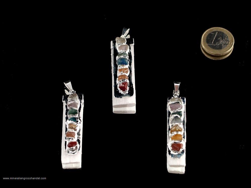 Chakra Selenite Pendants - 1 pc