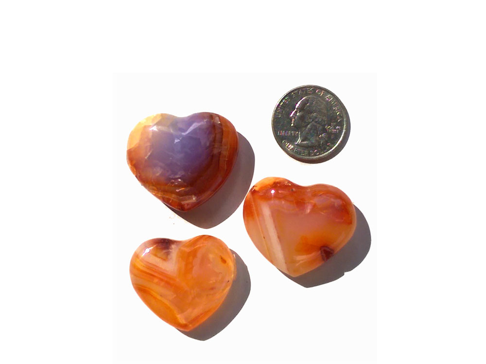 Carnelian Small Heart - 1 pc
