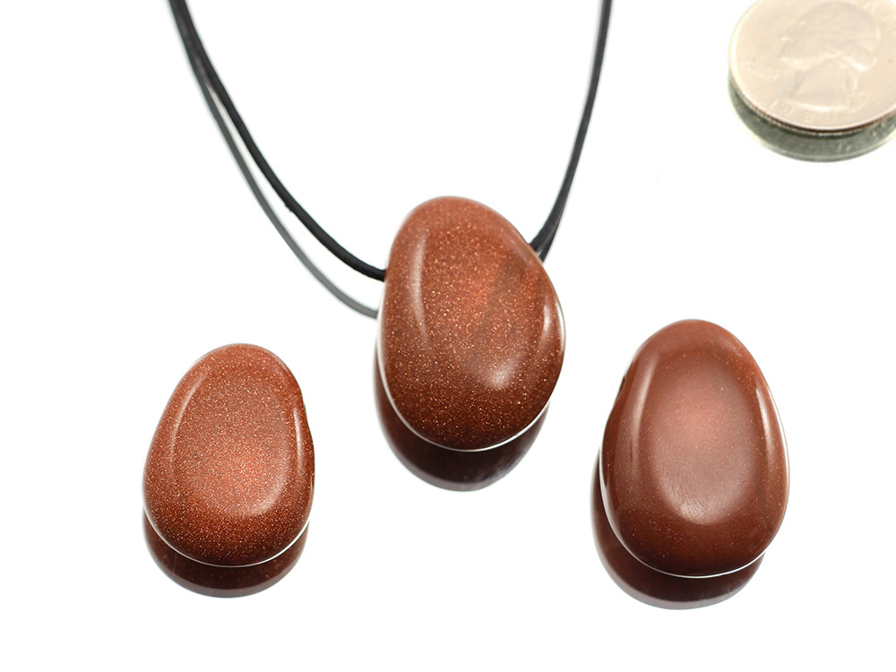 Goldstone Drop Bead Pendant Goldstone Drop Bead Pendant