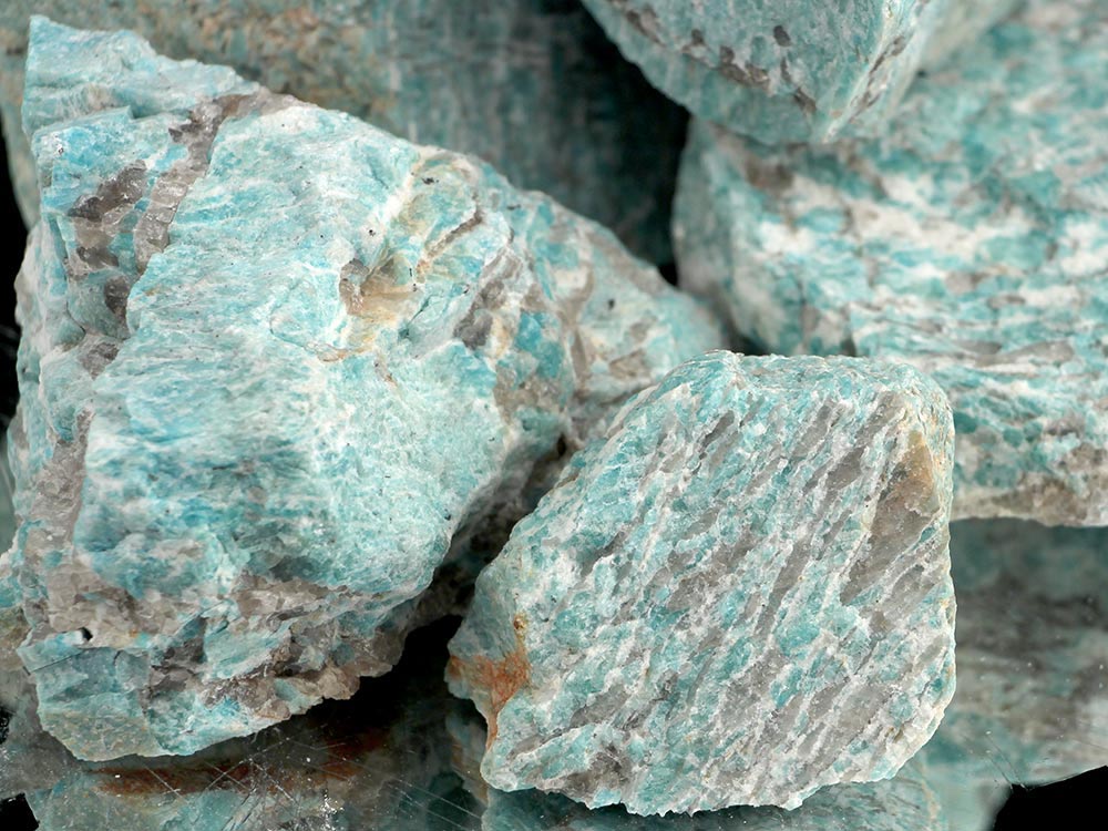 Amazonite Rough Stone A Grade - 1 lb Amazonite Rough Stone A Grade - 1 lb