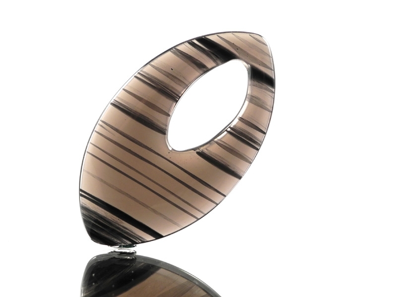 Midnight Lace Obsidian Pendant 'Marquise' Midnight Lace Obsidian Pendant 'Marquise'