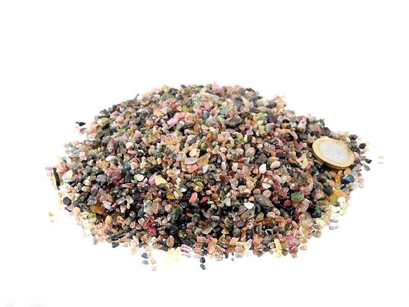 Tourmaline Multicolored Tumbled Stones Micro - 1 lb