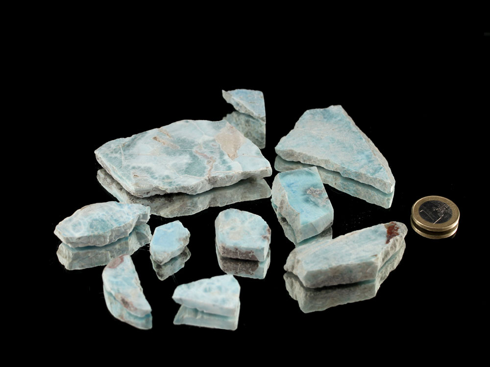 Larimar Rough Slabs - 4 oz