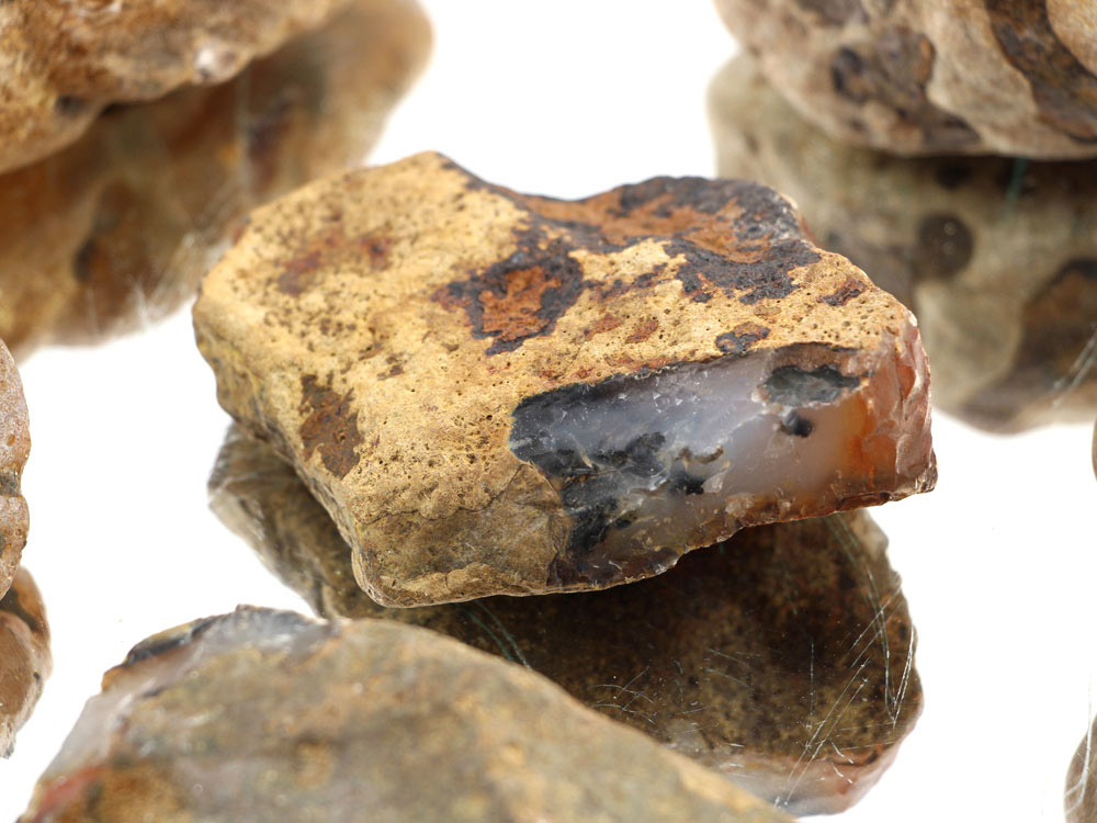 Dendritic Agate Rough Stones - 1 lb Dendritic Agate Rough Stones - 1 lb