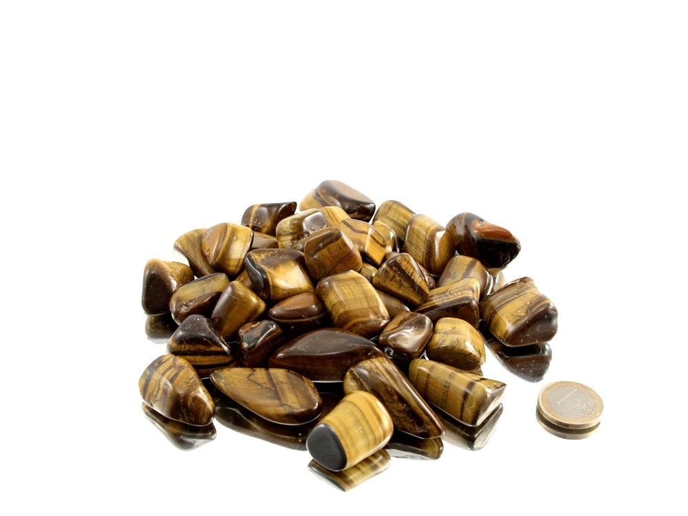 Tiger Eye Tumbled Stone A Grade - 1 lb