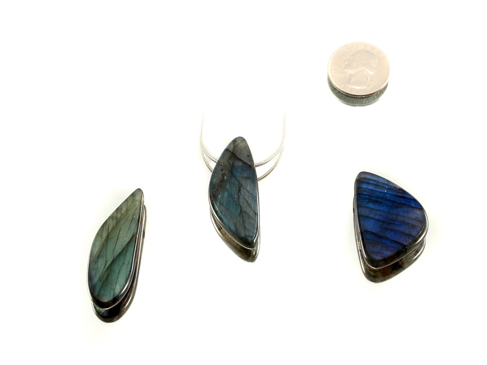 Labradorite AAA Drilled Pendants - 1 pc