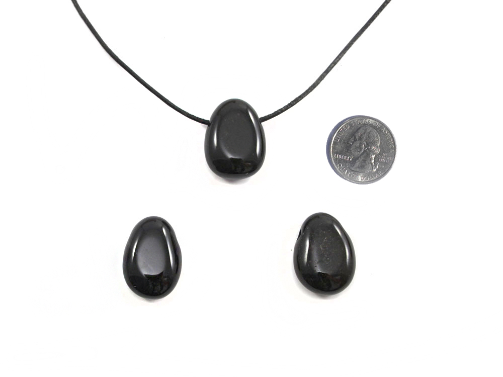 Onyx Drop Bead Pendant
