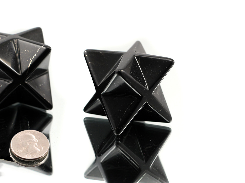 Shungite Merkabah - 1 1/2 in - 1 pc Shungite Merkabah - 1 1/2 in - 1 pc