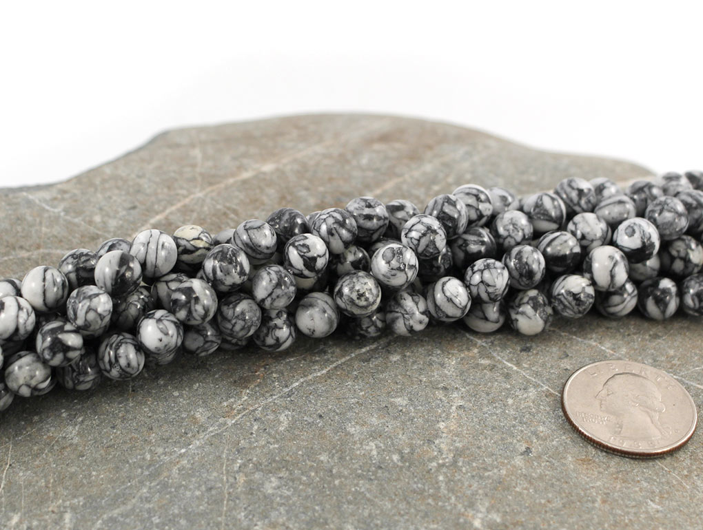 Pinolite Bead Strand 8 mm - 1 pc Pinolite Bead Strand 8 mm - 1 pc