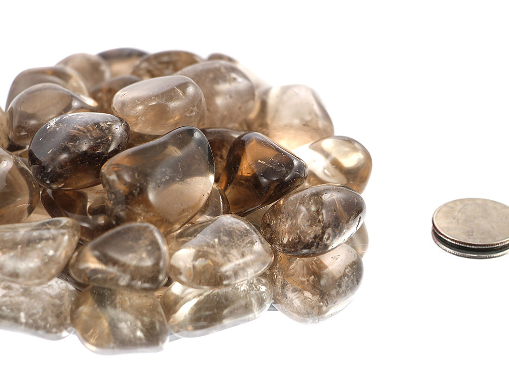 Smoky Quartz Tumbled Stones - 1 lb Smoky Quartz Tumbled Stones - 1 lb