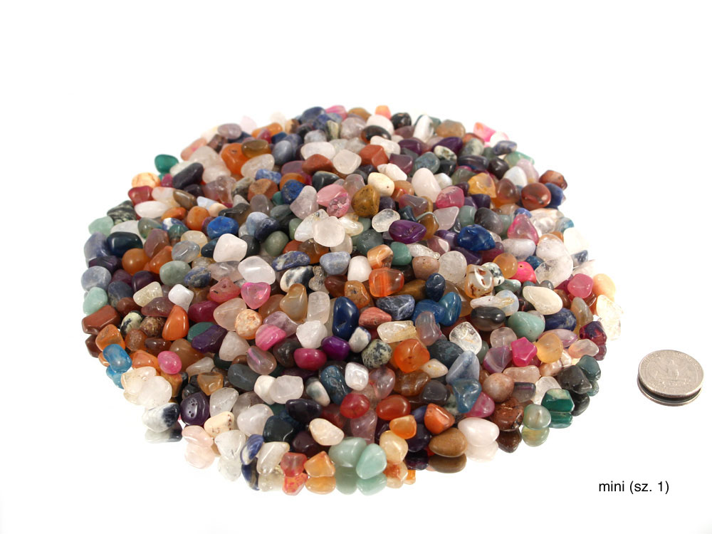 Colorful Tumbled Stones Mix - 1 lb - 6 Sizes available! Colorful Tumbled Stones Mix - 1 lb - 6 Sizes available!