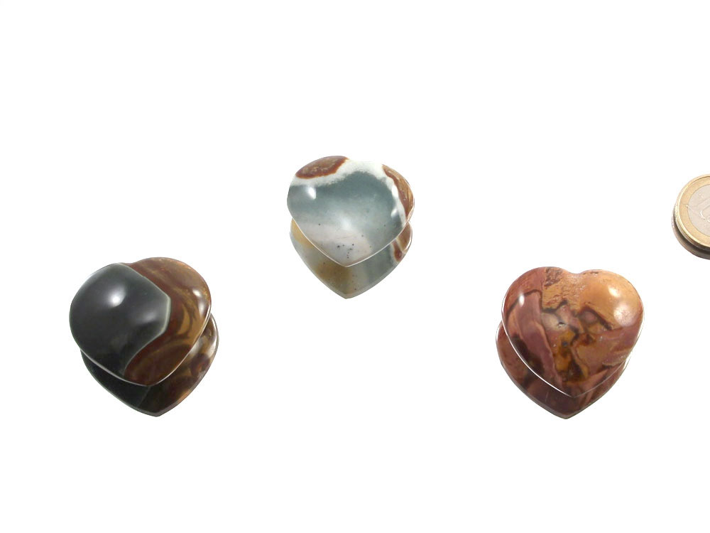 Polychrome Jasper Small Heart - 1 pc