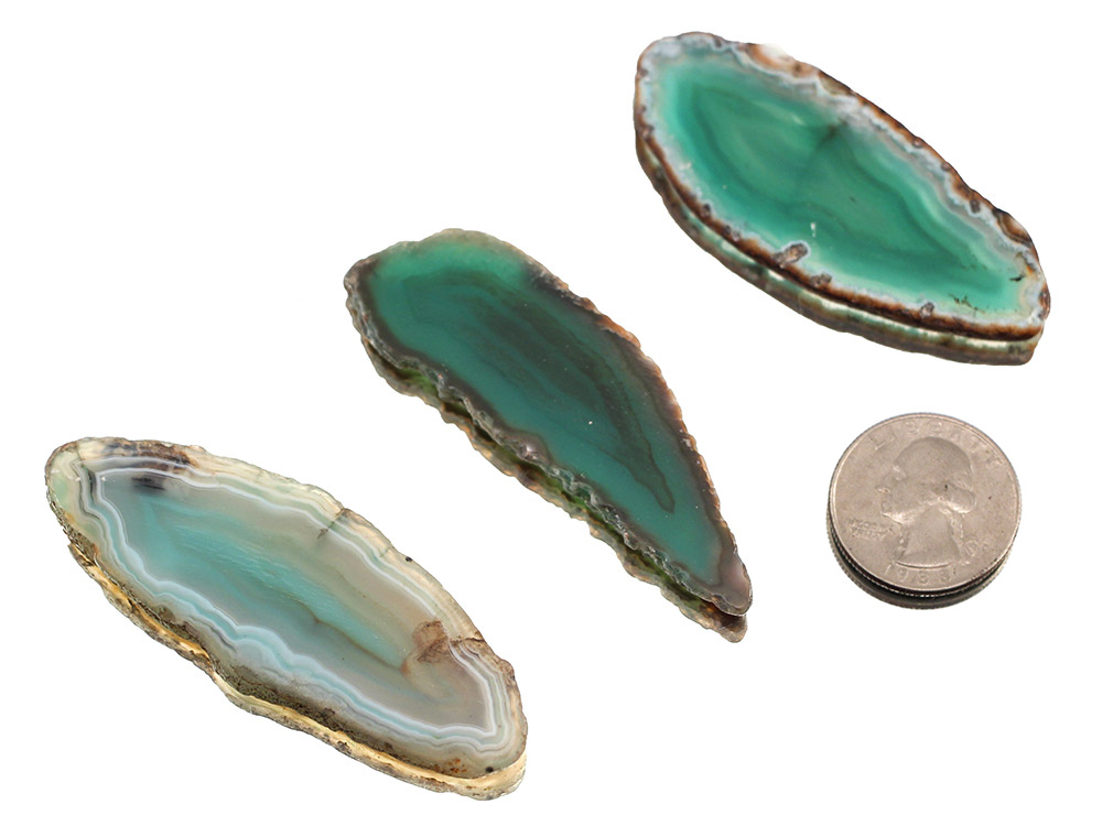 Agate Slices Green Small - 1 pc Agate Slices Green Small - 1 pc