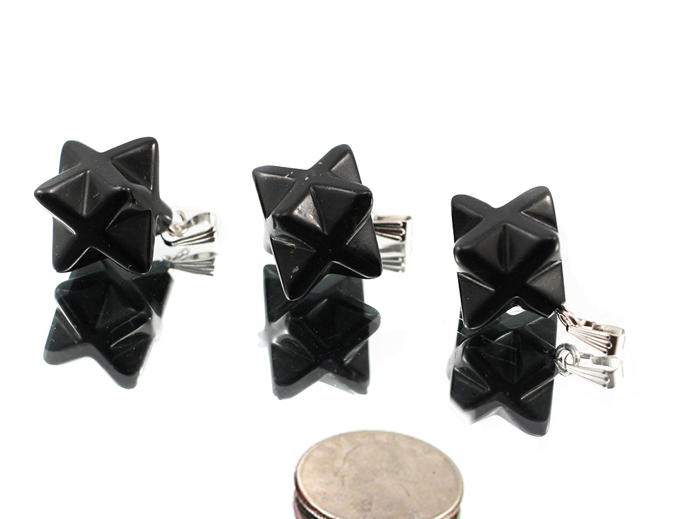 Shungite Merkabah (Star) Pendant - 1 pc Shungite Merkabah (Star) Pendant - 1 pc