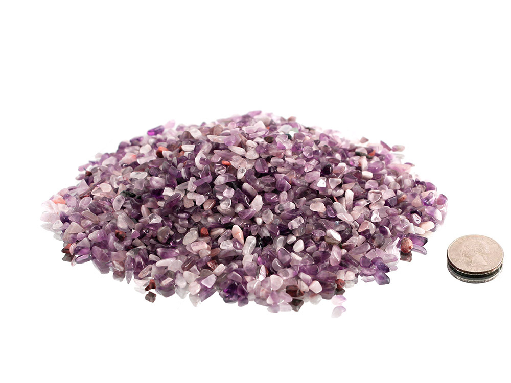 Amethyst Tumbled Stones Micro - 1 lb