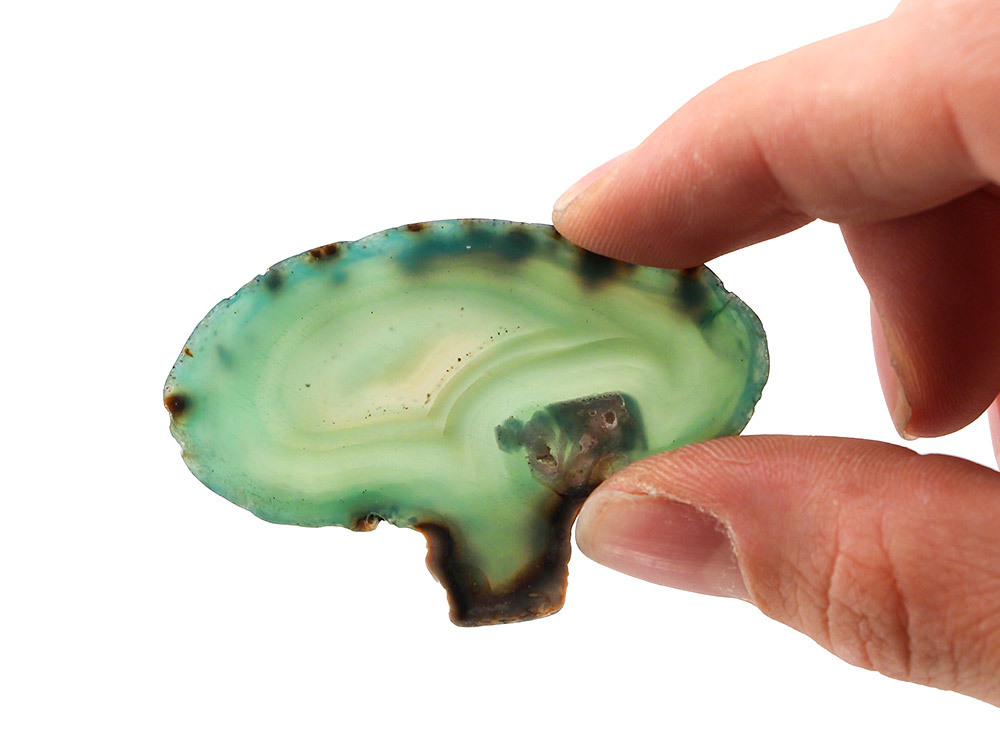 Agate Slices Green Small - 1 pc Agate Slices Green Small - 1 pc