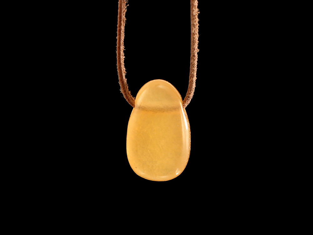 Orange Calcite Drop Bead Pendant Orange Calcite Drop Bead Pendant
