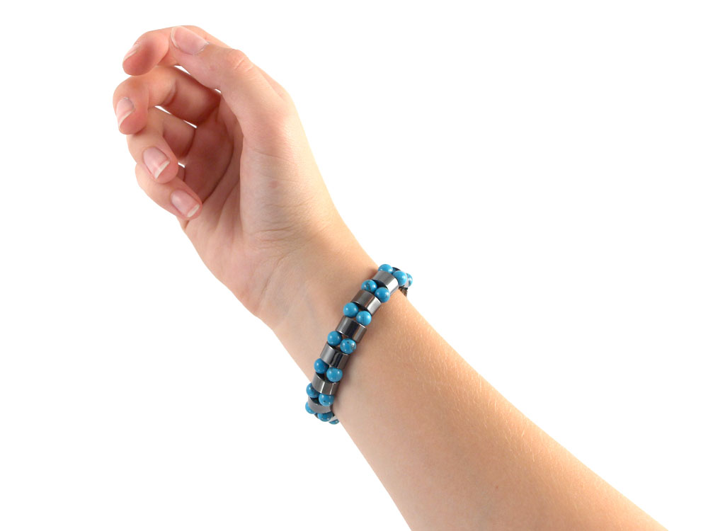 Hematite / Turquoise Bracelet - 1 pc Hematite / Turquoise Bracelet - 1 pc