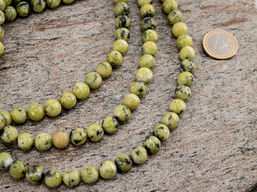 Lizardite Bead Strand 10 mm - 1 pc Lizardite Bead Strand 10 mm - 1 pc