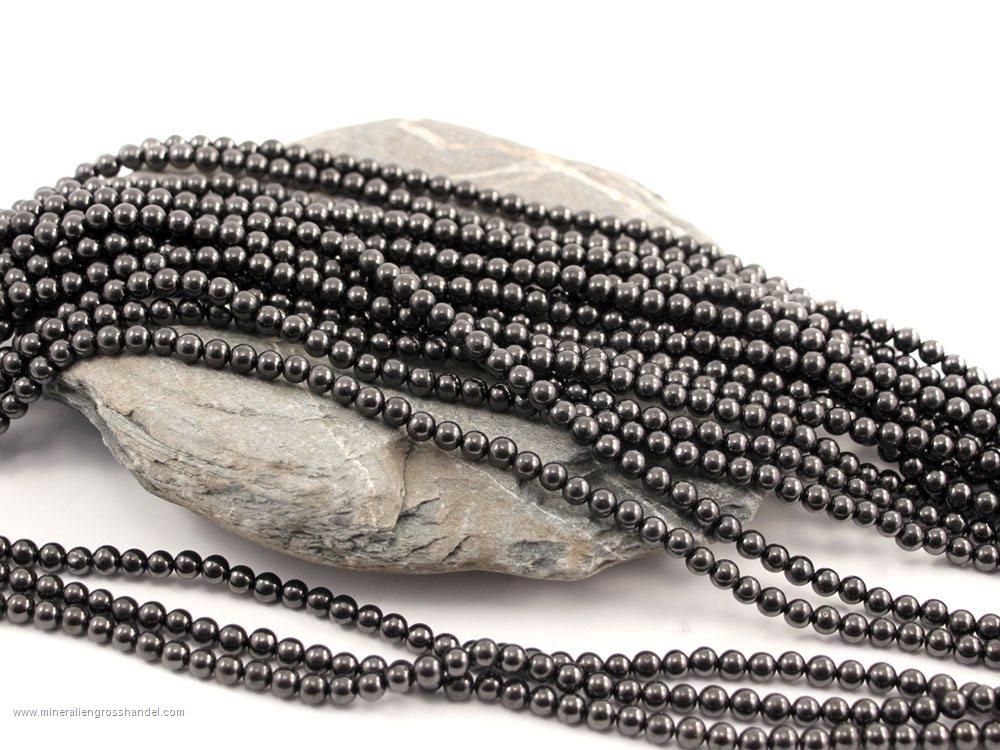 Shungite Bead Strand 8 mm - 1 pc Shungite Bead Strand 8 mm - 1 pc