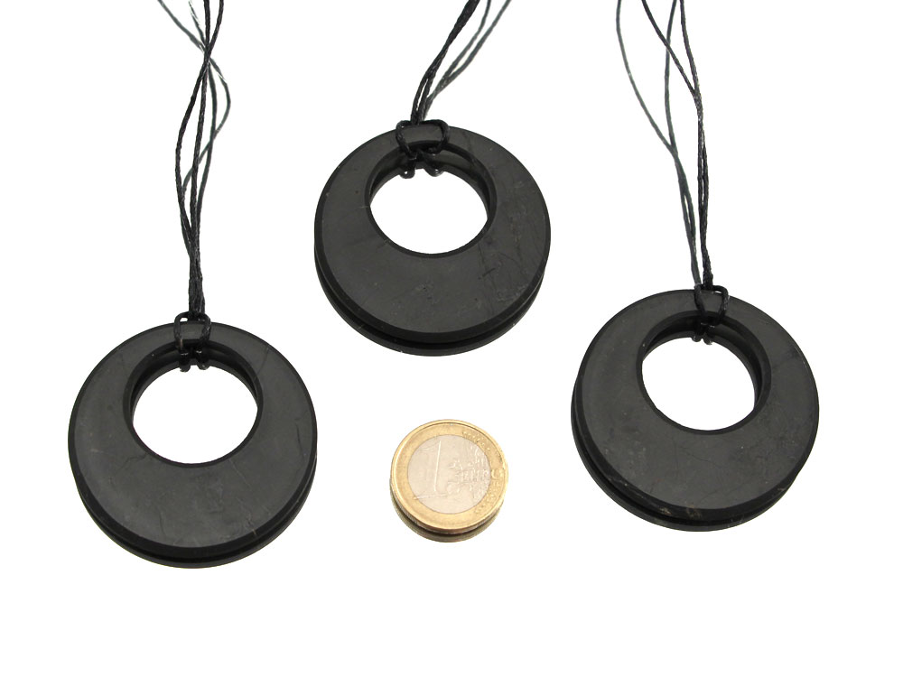Shungite Moon/Eclipse Pendant - 1 pc