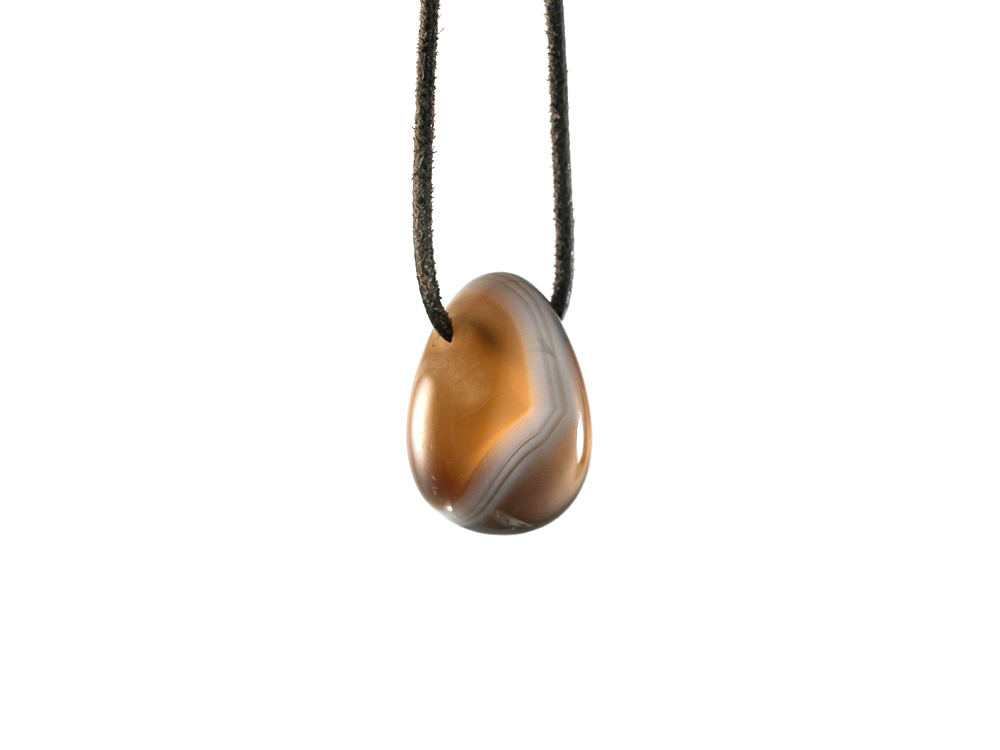 Botswana Agate Drop Bead Pendant Botswana Agate Drop Bead Pendant