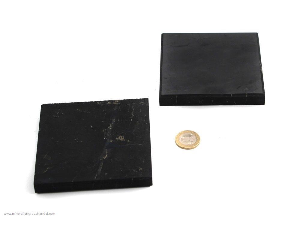 Shungite Thick Tile 4 x 4 x 1/2 In - 1 pc Shungite Thick Tile 4 x 4 x 1/2 In - 1 pc