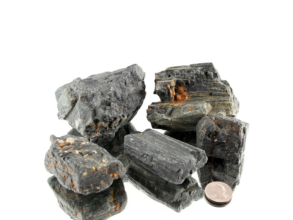 Black Tourmaline Large Rough Stones - 1 lb Black Tourmaline Large Rough Stones - 1 lb