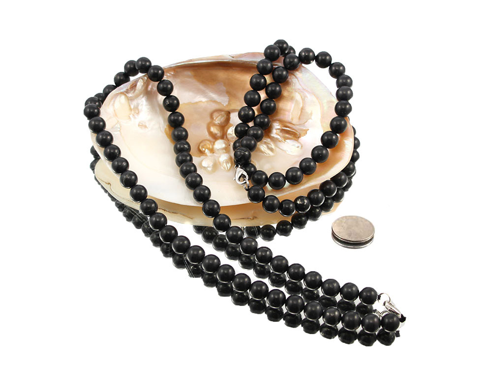 Shungite Bead Necklace - 1 pc Shungite Bead Necklace - 1 pc
