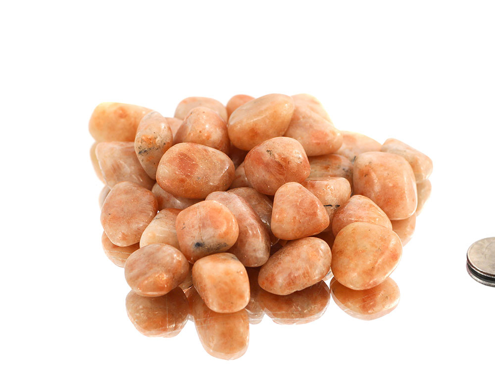 Sunstone Tumbled Stones - 1 lb Sunstone Tumbled Stones - 1 lb