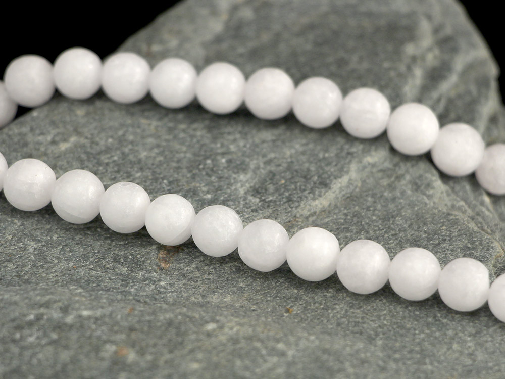 Barite Round Bead Necklace 19 in - 1 pc Barite Round Bead Necklace 19 in - 1 pc