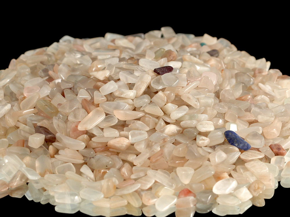 Moonstone Tumbled Stones Mini- 1 lb Moonstone Tumbled Stones Mini- 1 lb