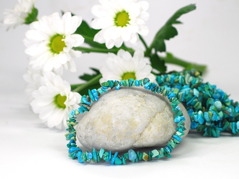 Turquoise Chip Bracelet - 1 pc