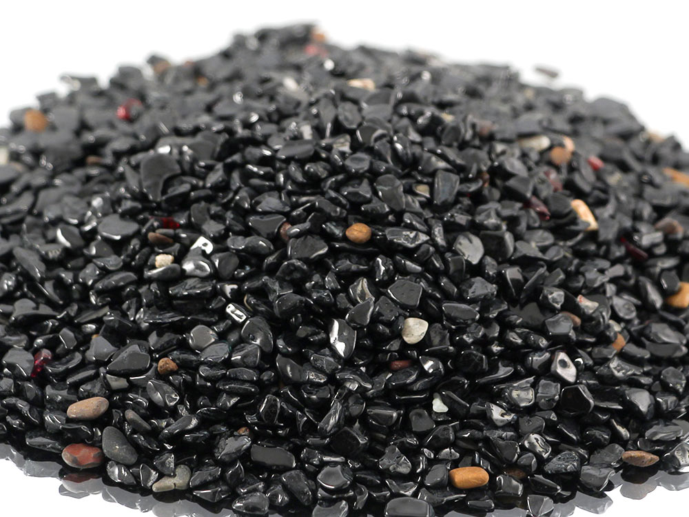 Black Tourmaline micro tumbled stones - 1lb Black Tourmaline micro tumbled stones - 1lb