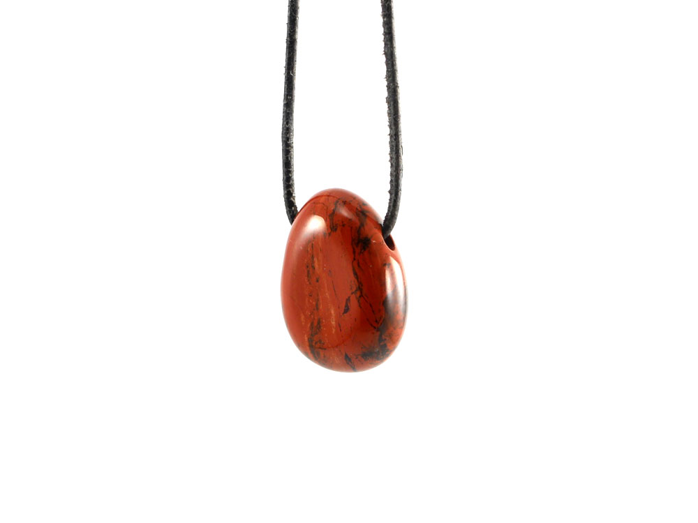 Red Jasper Drop Bead Pendant Red Jasper Drop Bead Pendant