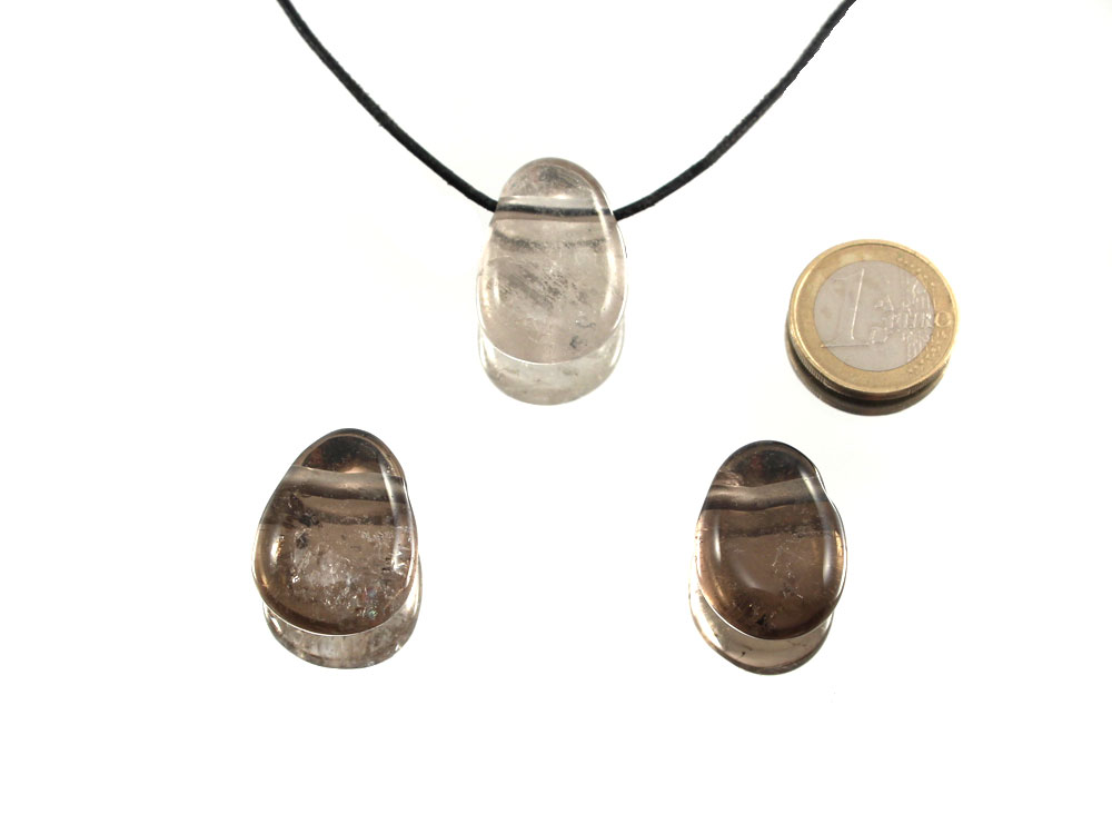 Smoky Quartz Drop Bead Pendant Smoky Quartz Drop Bead Pendant
