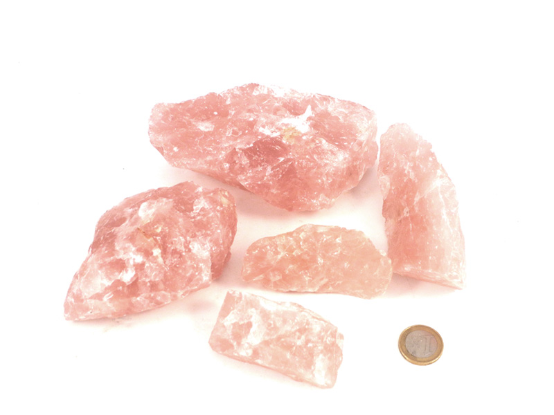 Rose Quartz Rough Stones Madagascar - 1 lb
