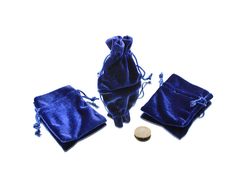 Velvet Pouch in Red or Blue or White - 1 pc Velvet Pouch in Red or Blue or White - 1 pc