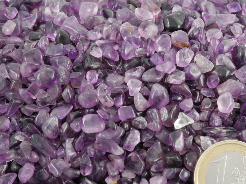 Amethyst Tumbled Stones Micro - 1 lb