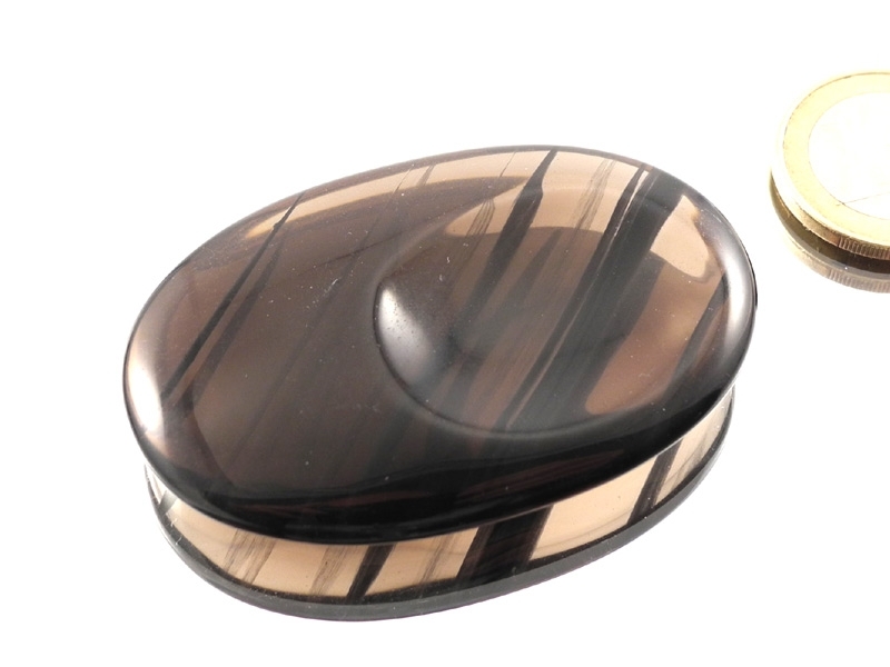 Midnight Lace Obsidian Worry Stone - 1 pc Midnight Lace Obsidian Worry Stone - 1 pc