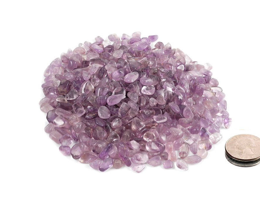 Amethyst Tumbled Stones Mini - 1 lb