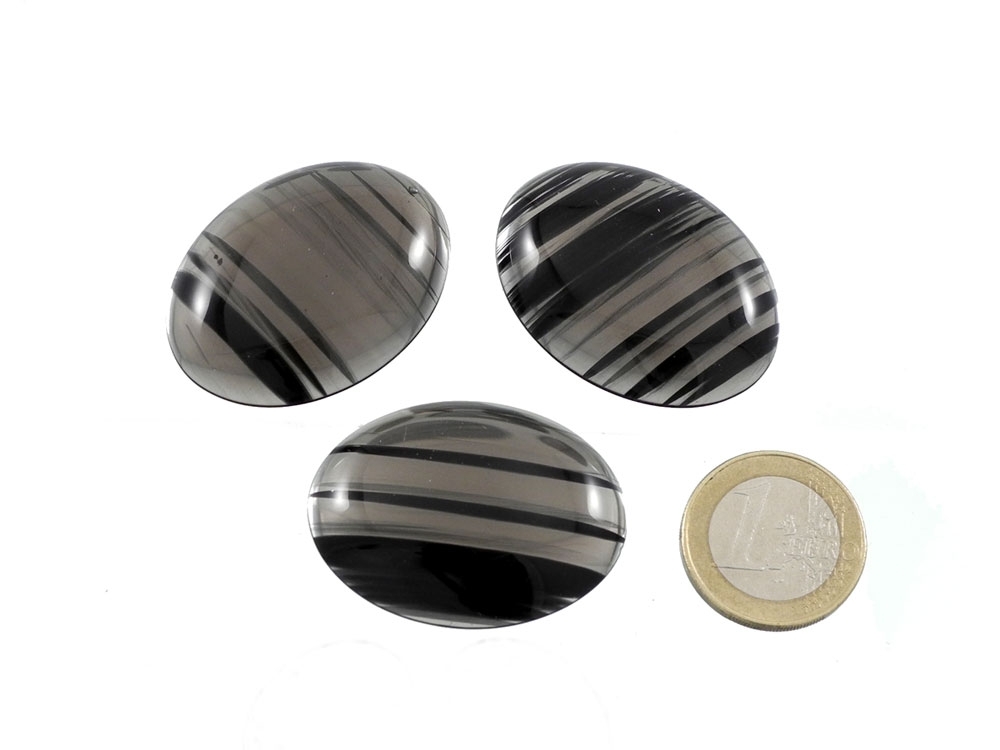 Midnight Lace Obsidian Cabochon Medium - 40 x 30 mm