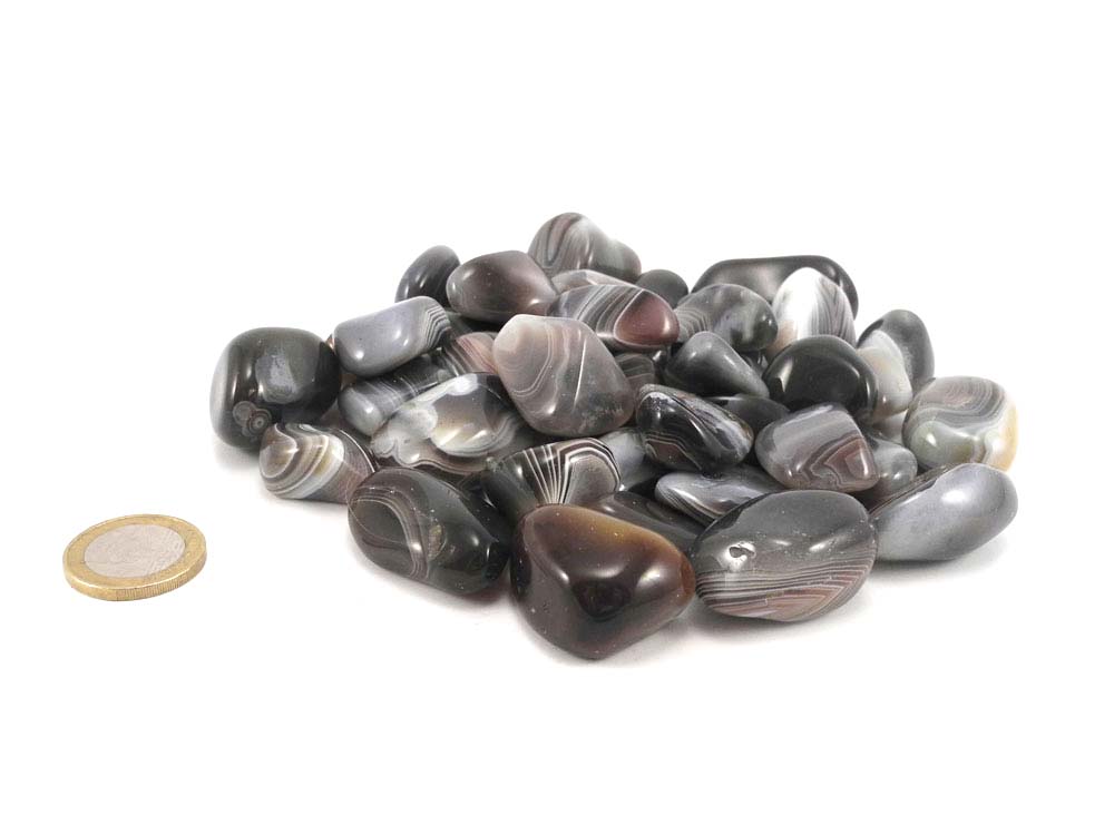 Botswana Agate Tumbled Stones - 1 lb