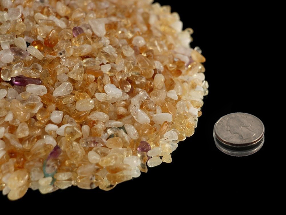 Citrine Tumbled Stones Micro - 1 lb Citrine Tumbled Stones Micro - 1 lb