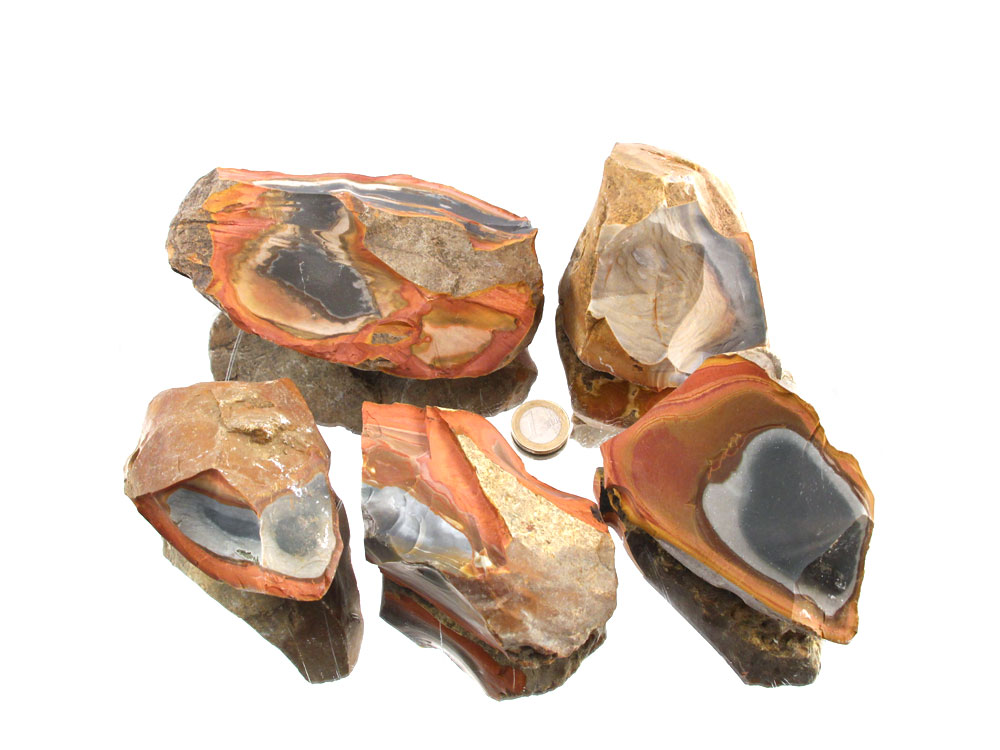 Polychrome Jasper Rough Stones - 1 lb