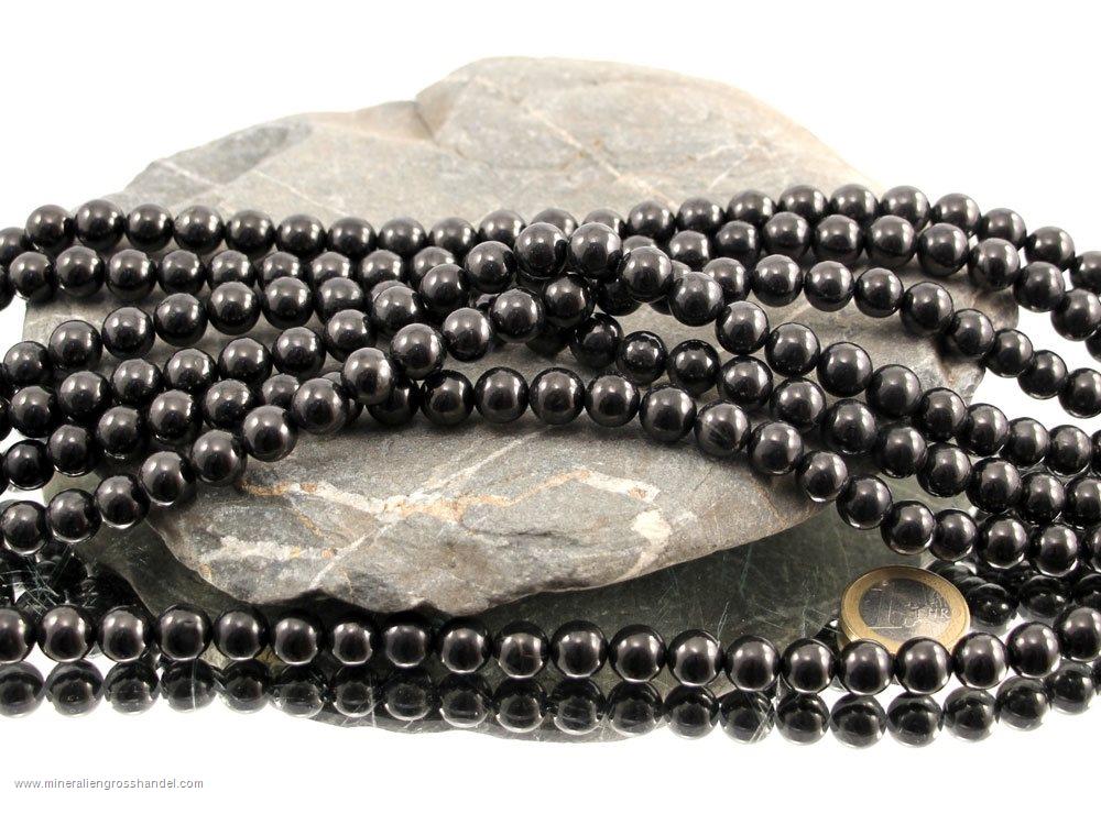 Shungite Bead Strands 10 mm - 1 pc Shungite Bead Strands 10 mm - 1 pc