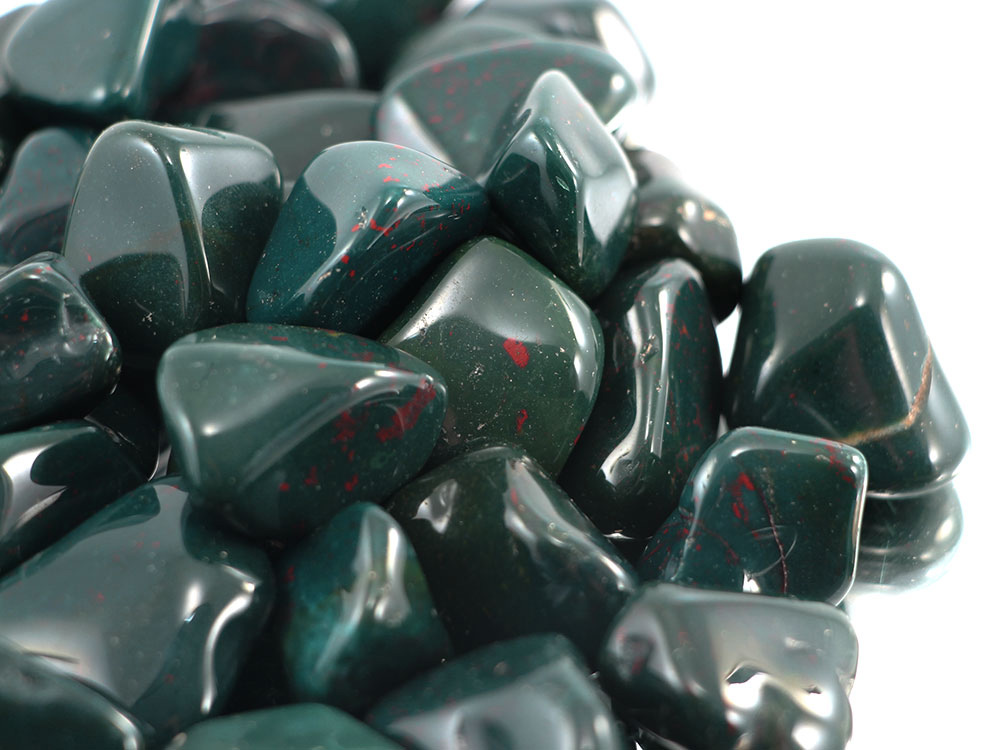 Heliotrope Tumbled Stones - 1 lb Heliotrope Tumbled Stones - 1 lb
